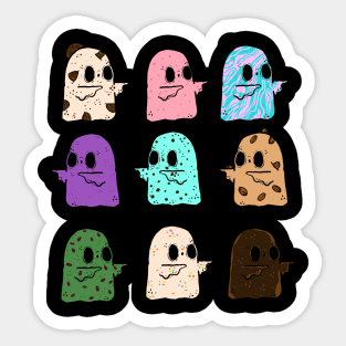 Ice Cream Ghosts Sticker